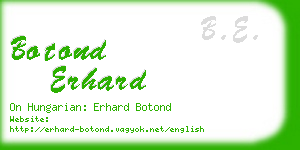 botond erhard business card